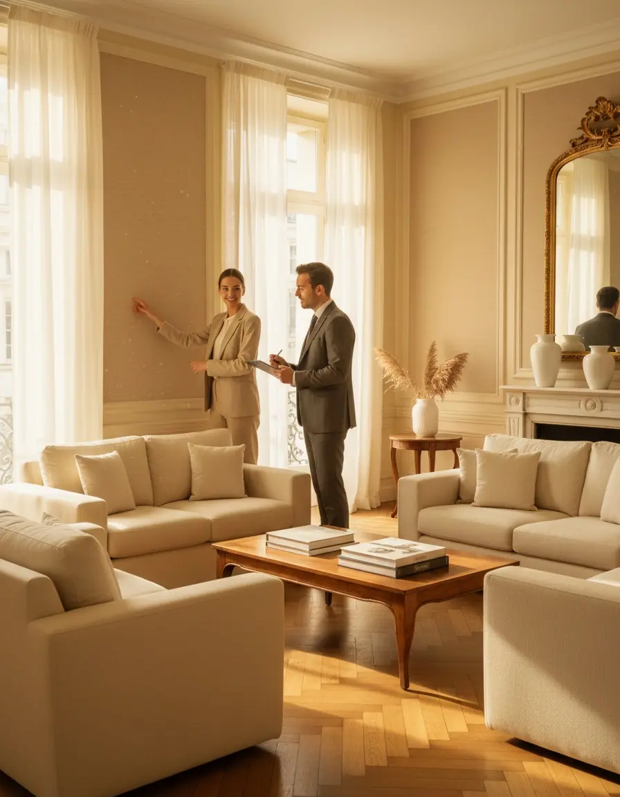 Apartment inspection meeting